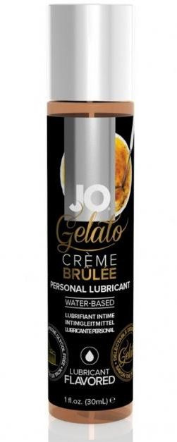 Лубрикант с ароматом крем-брюле JO GELATO CREME BRULEE - 30 мл. купить в секс шопе