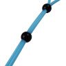 Голубое эрекционное лассо с двумя утяжками - 20 см. купить в секс шопе