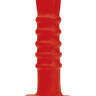 Красный многоскоростной силиконовый вибратор - 18 см. купить в секс шопе