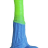 Зелёно-голубой фаллоимитатор  Пегас Medium  - 24 см. купить в секс шопе