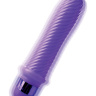 Фиолетовый ребристый вибромассажер Grape Swirl Vibe - 15,8 см. купить в секс шопе