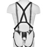 Страпон-система с телесной насадкой 12  Hollow Strap-On Suspender System - 30 см. купить в секс шопе