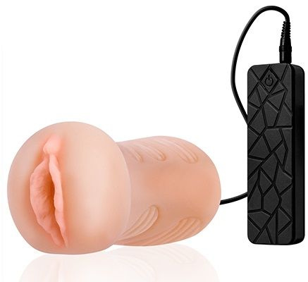 Мастурбатор-вагина REALSTUFF VIBRATING MASTURBATOR PUSSY с виброяйцом на пульте купить в секс шопе