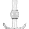 Прозрачная анальная пробка с утолщением посередине Jelly Rancher T-Plug Wave - 9,7 см. купить в секс шопе