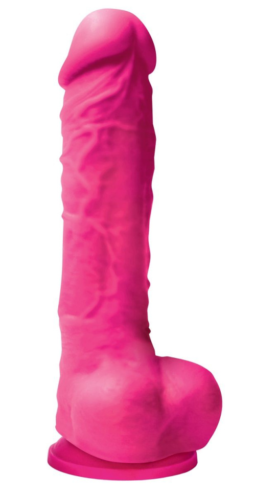 Розовый фаллоимитатор Colours Pleasures 5  Dildo - 17,8 см. купить в секс шопе