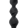 Черная витая пробка-елочка с ограничителем - 16 см. купить в секс шопе