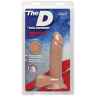 Телесный фаллоимитатор на присоске The D Perfect D 7  Vanilla - 17,78 см. купить в секс шопе