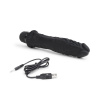 Черный вибратор-реалистик 8  Girthy Realistic Vibrator - 24,5 см. купить в секс шопе