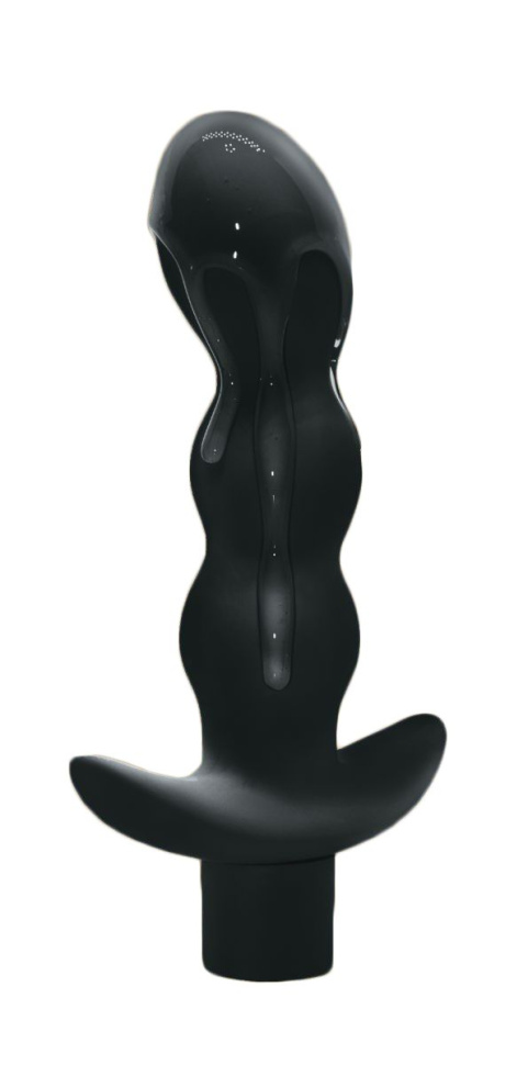 Чёрный анальный вибромассажёр Naughty - 14,5 см. купить в секс шопе