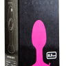 Розовая анальная втулка со стальным шариком внутри POPO Pleasure - 8,5 см. купить в секс шопе