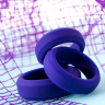 Набор из 3 фиолетовых эрекционных колец A-Toys купить в секс шопе