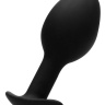 Черная анальная пробка N 89 Self Penetrating Butt Plug - 8,3 см. купить в секс шопе