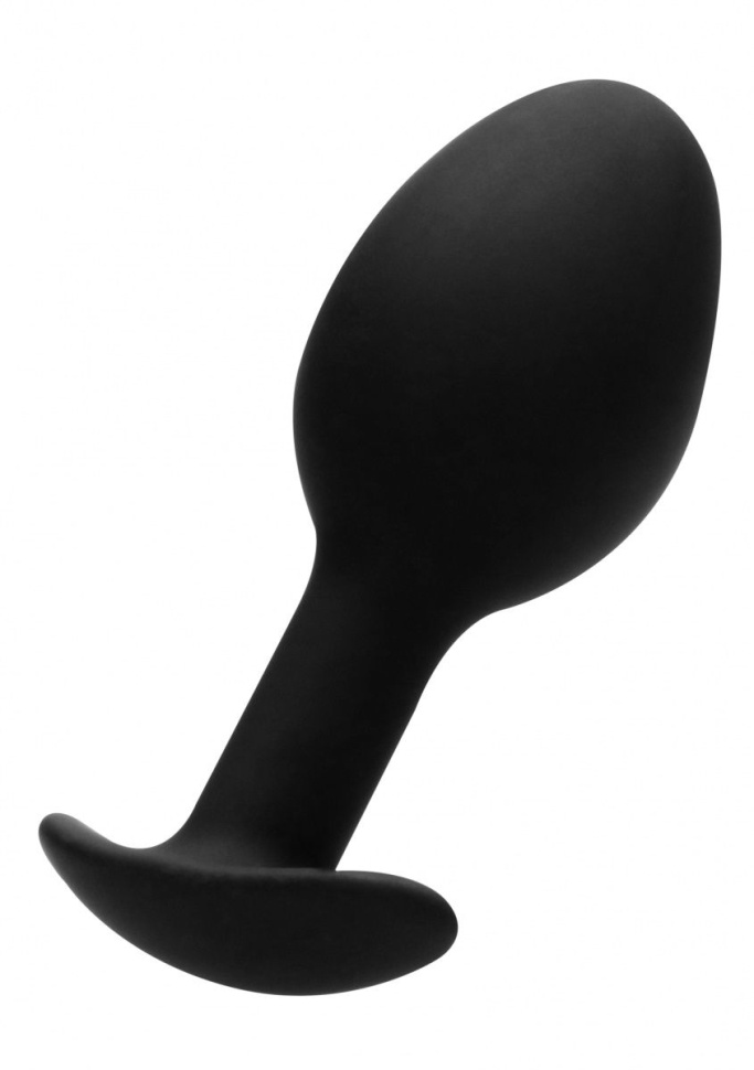 Черная анальная пробка N 89 Self Penetrating Butt Plug - 8,3 см. купить в секс шопе