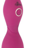 Ярко-розовый клиторальный вибратор с 3 насадками Spot Vibrator with 3 Tips - 17,9 см. купить в секс шопе