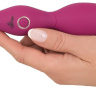 Ярко-розовый клиторальный вибратор с 3 насадками Spot Vibrator with 3 Tips - 17,9 см. купить в секс шопе