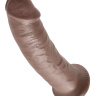Коричневый фаллоимитатор 9  Cock - 22,9 см. купить в секс шопе