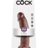 Коричневый фаллоимитатор 9  Cock - 22,9 см. купить в секс шопе