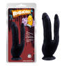 Черный анально-вагинальный фаллоимитатор Dark Magic Dual Penis - 19,5 см. купить в секс шопе