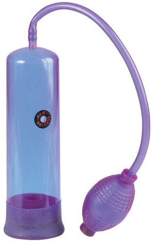 Фиолетовая вакуумная помпа E-Z Pump купить в секс шопе