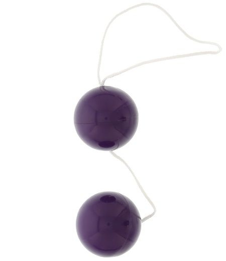 Фиолетовые вагинальные шарики VIBRATONE DUO BALLS PURPLE BLISTERCARD купить в секс шопе