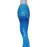Синий гелевый анальный вибратор с пупырышками - 22 см. купить в секс шопе