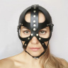 Кожаная маска-шлем  Лектор  купить в секс шопе
