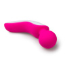 Розово-белый вибромассажер Easytoys Mini Wand Massager купить в секс шопе