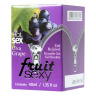 Массажное масло FRUIT SEXY Grape с ароматом винограда и разогревающим эффектом - 40 мл. купить в секс шопе