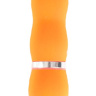 Оранжевый водонепроницаемый мини-вибратор - 10 см. купить в секс шопе