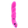 Мощный розовый вибратор Seduce с наплывами на стволе - 12,5 см. купить в секс шопе