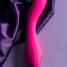 Ярко-розовый вибратор со стимулирующим шариком BEADSY - 21 см. купить в секс шопе