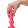 Розовая анальная ёлочка - 17,5 см. купить в секс шопе