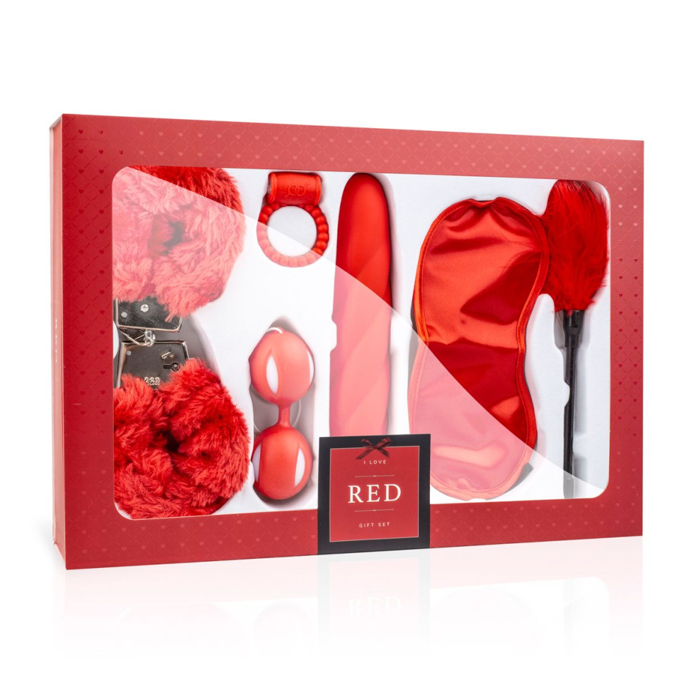 Эротический набор I Love Red Couples Box купить в секс шопе