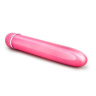 Розовый тонкий классический вибратор Slimline Vibe - 17,8 см. купить в секс шопе