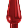 Красный акриловый анальный стимулятор Bottom Line - 10,5 см. купить в секс шопе