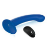 Синяя насадка Remote Control P-Spot G-Spot с черными трусиками - 20 см. купить в секс шопе