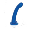 Синяя насадка Remote Control P-Spot G-Spot с черными трусиками - 20 см. купить в секс шопе