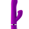 Фиолетовый вибратор-кролик TENDER TULIP с пупырышками - 22 см. купить в секс шопе