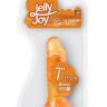 Оранжевый вибратор-реалистик JELLY JOY 7INCH 10 RHYTHMS ORANGE - 17,5 см. купить в секс шопе