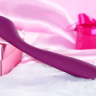 Фиолетовый клиторальный вибратор Keri Violet - 17 см. купить в секс шопе