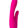 Розовый вибратор с клиторальным стимулятором L EROINA - 18 см. купить в секс шопе