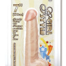 Телесный фаллоимитатор на присоске G-GIRL STYLE 7INCH DONG WITH SUCTION CAP - 17,8 см. купить в секс шопе