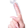 Прозрачная рельефная насадка на палец Ricol - 8 см. купить в секс шопе