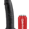 Чёрный фаллос-гигант 10  Cock - 25,4 см. купить в секс шопе