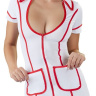 Сексуальное платье медсестры на молнии купить в секс шопе