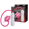 Розовая клиторальная помпа-бабочка с 7 функциями вибрации купить в секс шопе