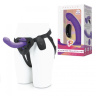 Фиолетовый вибрострапон Pegasus - 15 см. купить в секс шопе