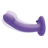 Фиолетовый вибрострапон Pegasus - 15 см. купить в секс шопе