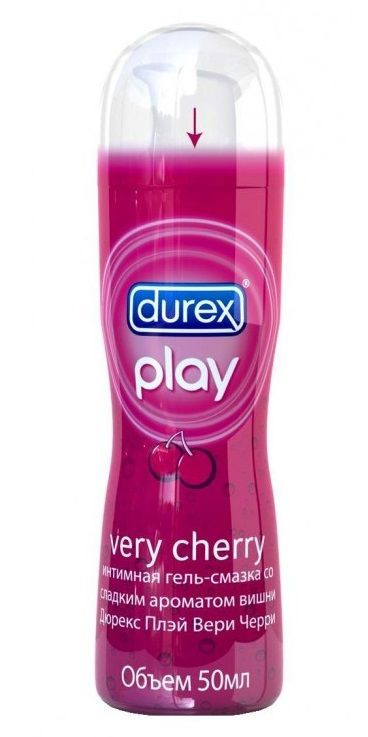 Интимная гель-смазка DUREX Play Very Cherry с ароматом вишни - 50 мл. купить в секс шопе