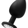 Черная анальная пробка N 91 Self Penetrating Butt Plug - 9,5 см. купить в секс шопе
